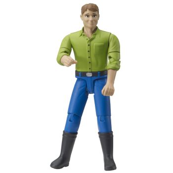 BRU60010 - Agriculteur avec ses bottes différentes colories Ech:1/16