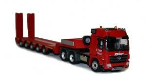 CON72172/01 - MERCEDES Actros MP3 6x4 avec Semi surbaissée DOLL 5 essieux SCHOLPP