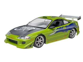 REV67691 - Model set MITSUBISHI Eclipse Brian's FAST & FURIOUS avec peinture à assembler