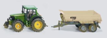 SIK8610 - JOHN DEERE 6820 Avec remorque KRAMPE 2 Essieux version salie