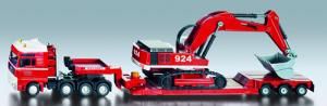 SIK3930 - MAN 8x4 avec Porte engins 3 Essieux  et Pelle LIEBHERR 924 "MAX GOLL"