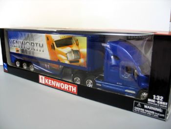 NEW11943 - KENWORTH 6x4 Avec remorque 3 essieux violette Ech:1/32