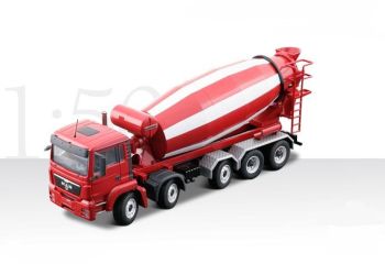 CON71201/01 - MAN TGS 5 Essieux LIEBHERR Mélangeur à béton HTM1204 Rouge