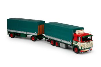 TEK69954 - SCANIA 141 Porteur avec remorque bachée  KOGGE