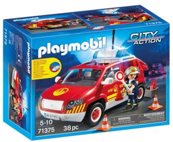 PLAY71375 - Véhicule d'intervention avec sirène des pompiers