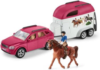 SHL72223 - Voiture avec remorque pour chevaux