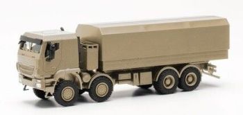 HER746984 - IVECO Trakker 8x8 avec plateau bâché beige sable