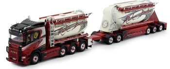 TEK75672 - SCANIA R Next génération 8x4 porteur avec remorque Silo 2+3 Essieux AUVINEN