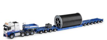 CON78262/02 - MERCEDES-BENZ Actros Gl. 8X4 avec plateau surbaissé GOLDHOFER 4+6 Essieux avec touret