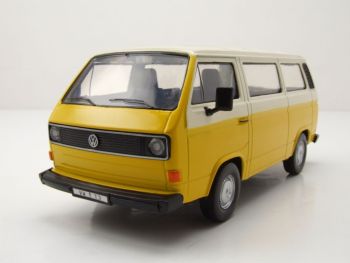 MMX79376JAUNE - VOLKSWAGEN Type 2 T3 bus jaune et beige