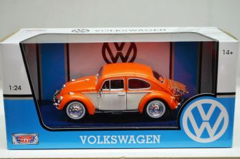 MMX79558OR - VOLKSWAGEN Beetle avec porte bagage orange et beige