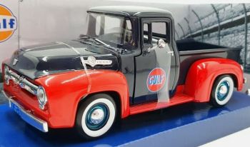 MMX79647 - FORD F-100 pick-up 1956 GULF Noir et rouge