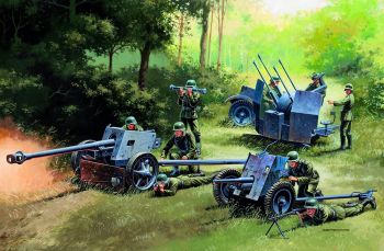 ITA7026 - Canons ALLEMAND PAK35 – PAK40 – FLAK38  à assembler et à peindre
