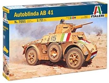 ITA7051 - Véhicule AUTOBLINDA AB 41 de 1941 à assembler et à peindre