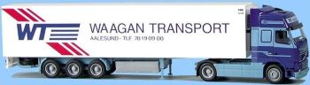 AWM70837 - VOLVO FH12 Globetrotter XL 4x2 Avec remorque frigorifique 3 Essieux "WT WAAGAN" Ech:1/87