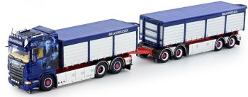 TEK70884 - SCANIA R09 HG Porteur 6x2 avec remorque bâché 2 + 2 Essieux BRIAN NIELSEN