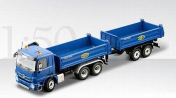 CON72182/01 - MERCEDES ACTROS 6x4 Benne MEILLER Avec remorque MEILLER
