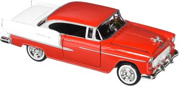 MMX73229RD - CHEVY Bel Air 1955 rouge et blanche