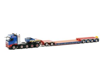 WSI9886 - VOLVO FH2 Globetrotter 10x4 Avec remorque surbaissé 6 Essieux