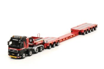 WSI410061 - VOLVO FH2 Globetrotter 8x4 avec remorque SCHUERLE 3 essieux et 5 essieux MAMMOET
