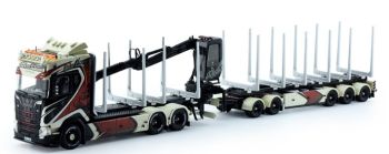 TEK74731 - SCANIA S Highline 6x4 porteur grumier avec grue et remorque WOODTRANS