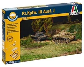 ITA7507 - Chars Pz.Kpfw. III Ausf. J montage rapide à assembler et à peindre