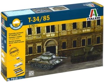 ITA7515 - Chars Russe T-34/85 montage rapide à assembler et à peindre
