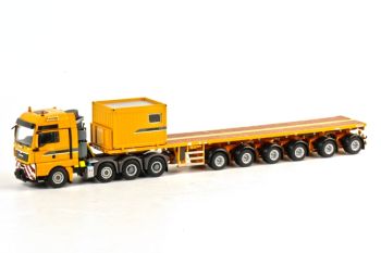 WSI04-1061 - MAN TGX XXL 8x4 et remorque 6 Essieux et caisse ballast LIEBHERR