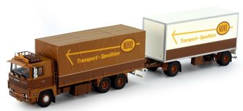TEK75626 - SCANIA 141 Porteur 6x4 avec remorque 1+1 Essieux ASG NORD