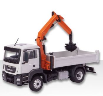 CON77165 - MAN TGS M Euro 6 4x4 Benne avec grue de chargement