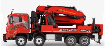 CON77224/01 - MAN TGS Euro 6 4 Essieux avec grue de déchargement PALFINGER PK 200002L SH ALPES AZUR LEVAGE