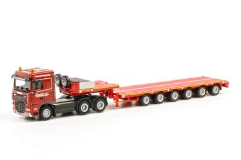 WSI5044702 - DAF XF 105 SC 6x4 Avec remorque 6 Essieux NOOTEBOOM Ech:1/87