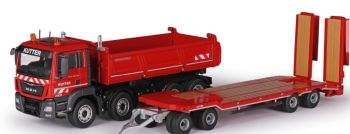 CON77247/0 - MAN TGS 8x4 benne avec porte engins 4 Essieux KUTTER