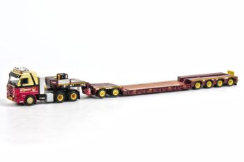 WSI10137 - SCANIA R143 6x4 Avec Dolly 2 Essieux et remorque 4 Essieux VAN MAANEN