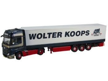 NZG8621/01 - MERCEDES Actros Gigaspace avec remorque 3 Essieux WOLTER KOOPS