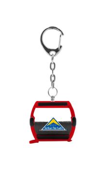 JC80115 - Porte-clés télécabine OMEGA rouge - SFL