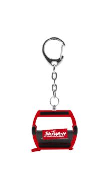 JC80127 - Porte-clés télécabine OMEGA rouge - SKIWELT