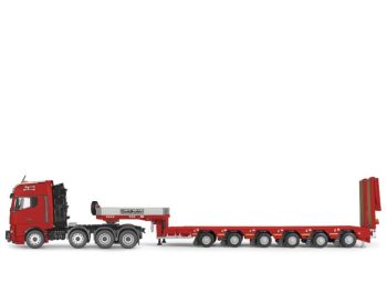 CON80256/0 - MAN TG GX 8x4 avec porte engins GOLDHOFER 6 Essieux