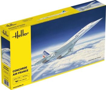 HEL80445 - Avion de ligne CONCORDE Air France à assembler et à peindre