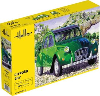 HEL80765 - CITROEN 2CV vert à assembler et à peindre