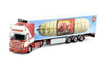 TEK81555 - SCANIA 164 Topline 4x2 avec remorque frigo 3 Essieux STEFAN HUBER