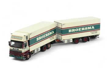 TEK82539 - SCANIA R113 Topsleeper porteur 6x2 avec remorque 2 Essieux BROERSMA
