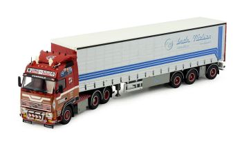 TEK82922 - VOLVO FH16 Globettroter 6x2 avec remorque bâchée 3 Essieux NIELSEN BRDR.