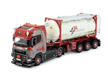 TEK83559 - SCANIA R HIGHLINE 4x2 avec remorque citerne 3 essieux SL LOGISTICS