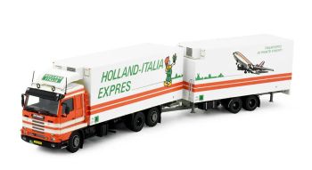 TEK84633 - SCANIA R143 6x2 porteur frigo avec remorque frigo 2 Essieux LIEVAART