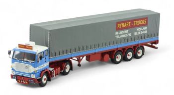 TEK84644 - VOLVO F88 4x2 avec remorque bâchée 3 Essieux RYNART