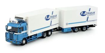 TEK84995 - SCANIA R143 6x2 porteur avec remorque frigo 2 Essieux F.VAN BERGEIJK