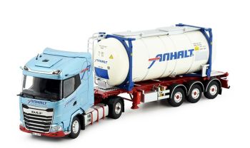 TEK85175 - DAF XG 4x2 avec porte container et container citerne ANHALT