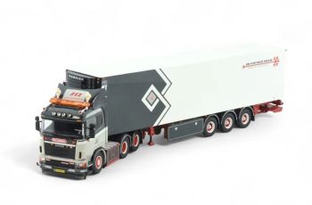 TEK86348 - SCANIA Série 4 6x2 avec remorque frigo 3 Essieux JQ VAN DER MEER