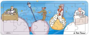 MGM865008-B - Puzzle cadre en bois 24 Pièces LE PETIT PRINCE 4 personnages